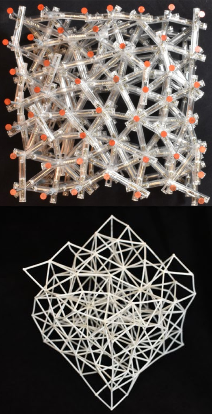 Achieving adjustable elasticity with non-affine to affine transition